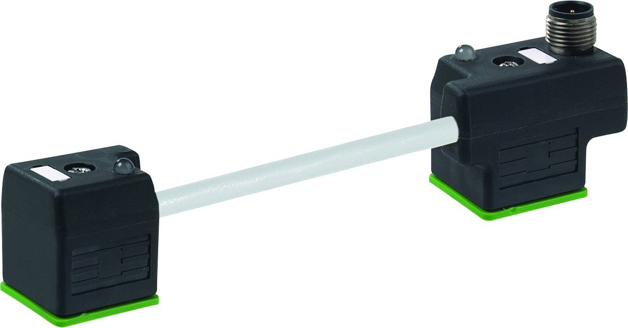 Twin connector with connection cable Black Pins:4 7000-41541-2260000 Murrelektronik Content: 1 pc(s)