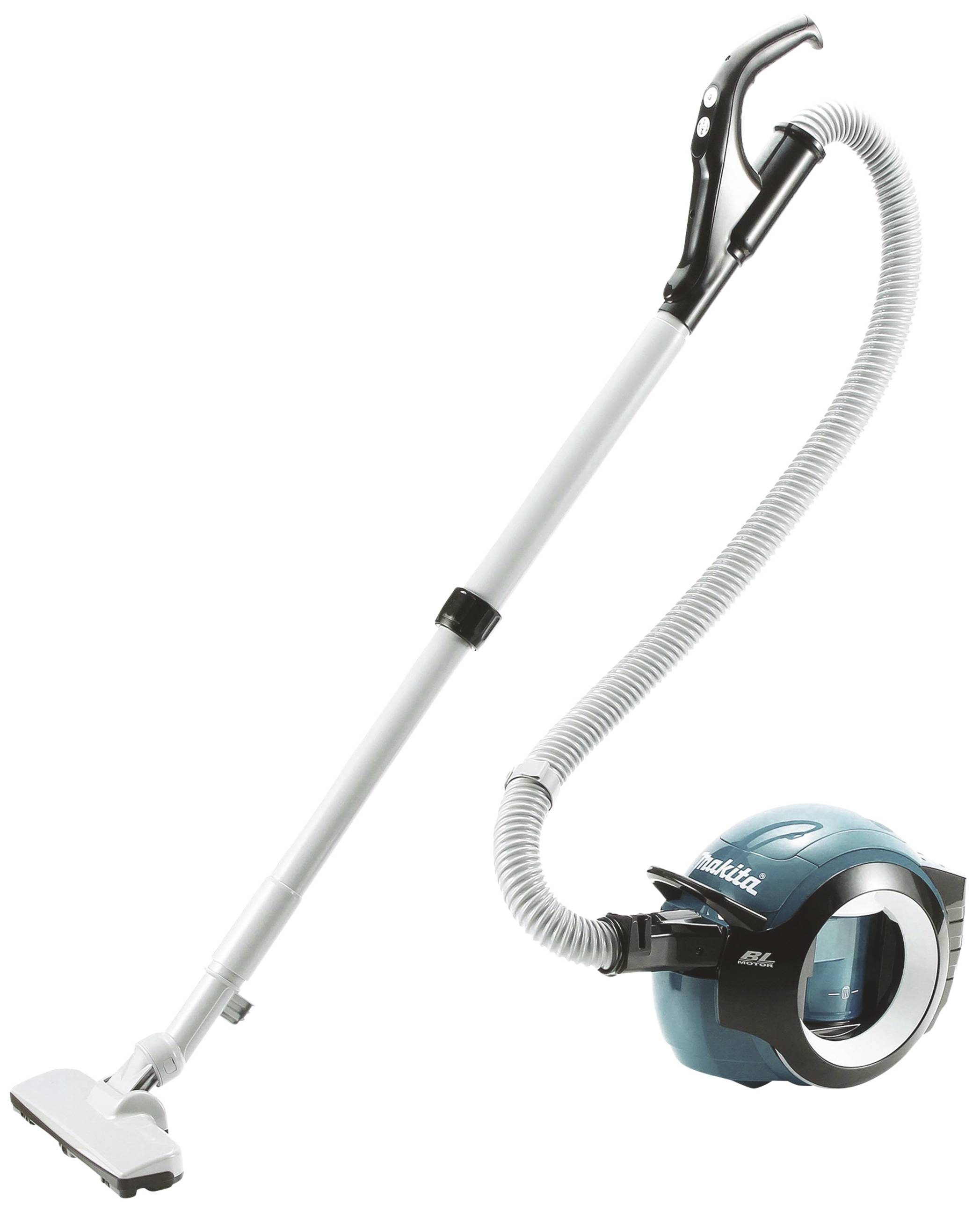 A compact, portable vacuum cleaner with a hose-shaped handle and floor nozzle, ideal for flexible cleaning tasks.