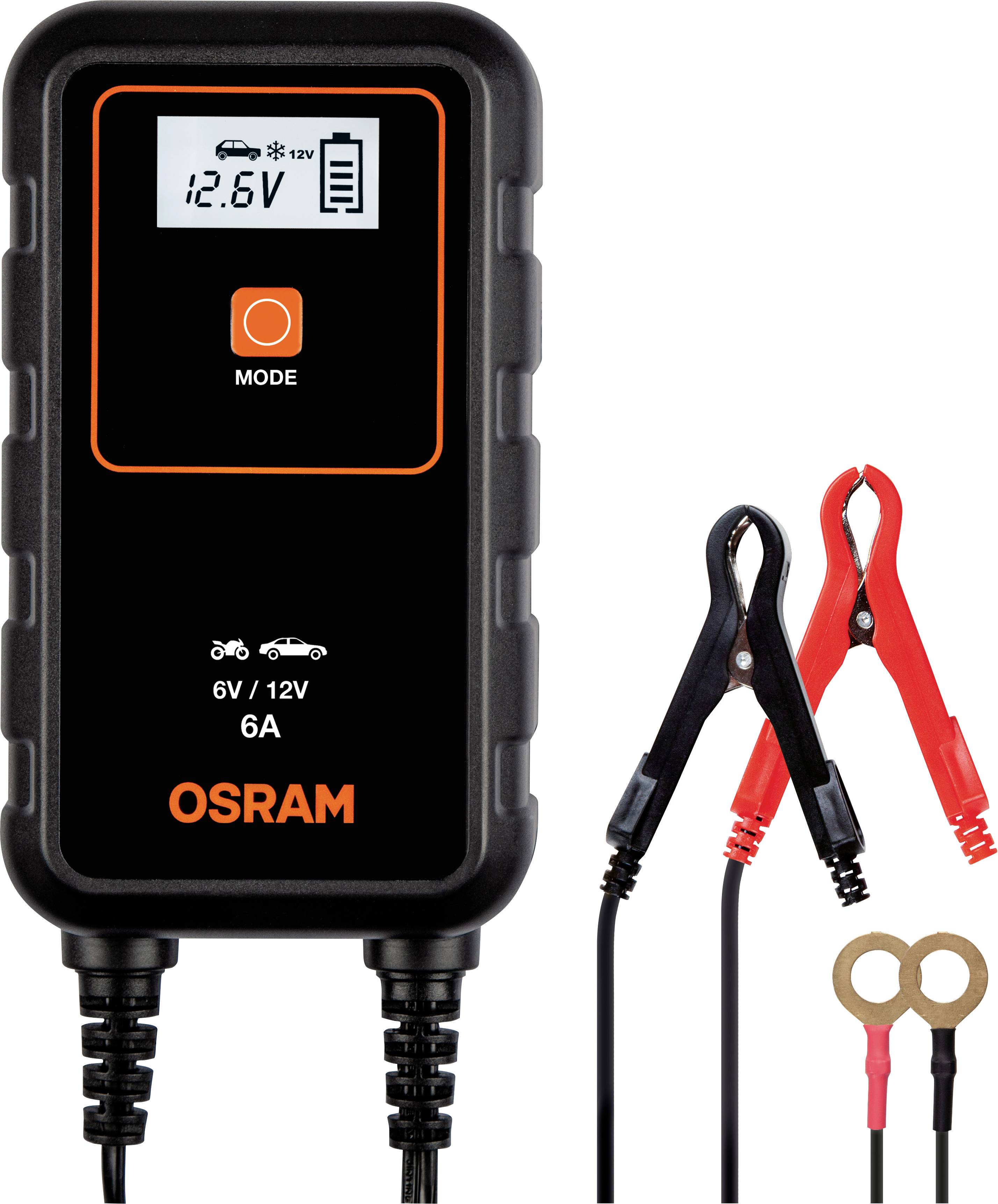 Osram Automotive OEBCS906 4052899620537 Automatic charger 6 V, 12 V 2 A, 6 A 2 A, 6 A