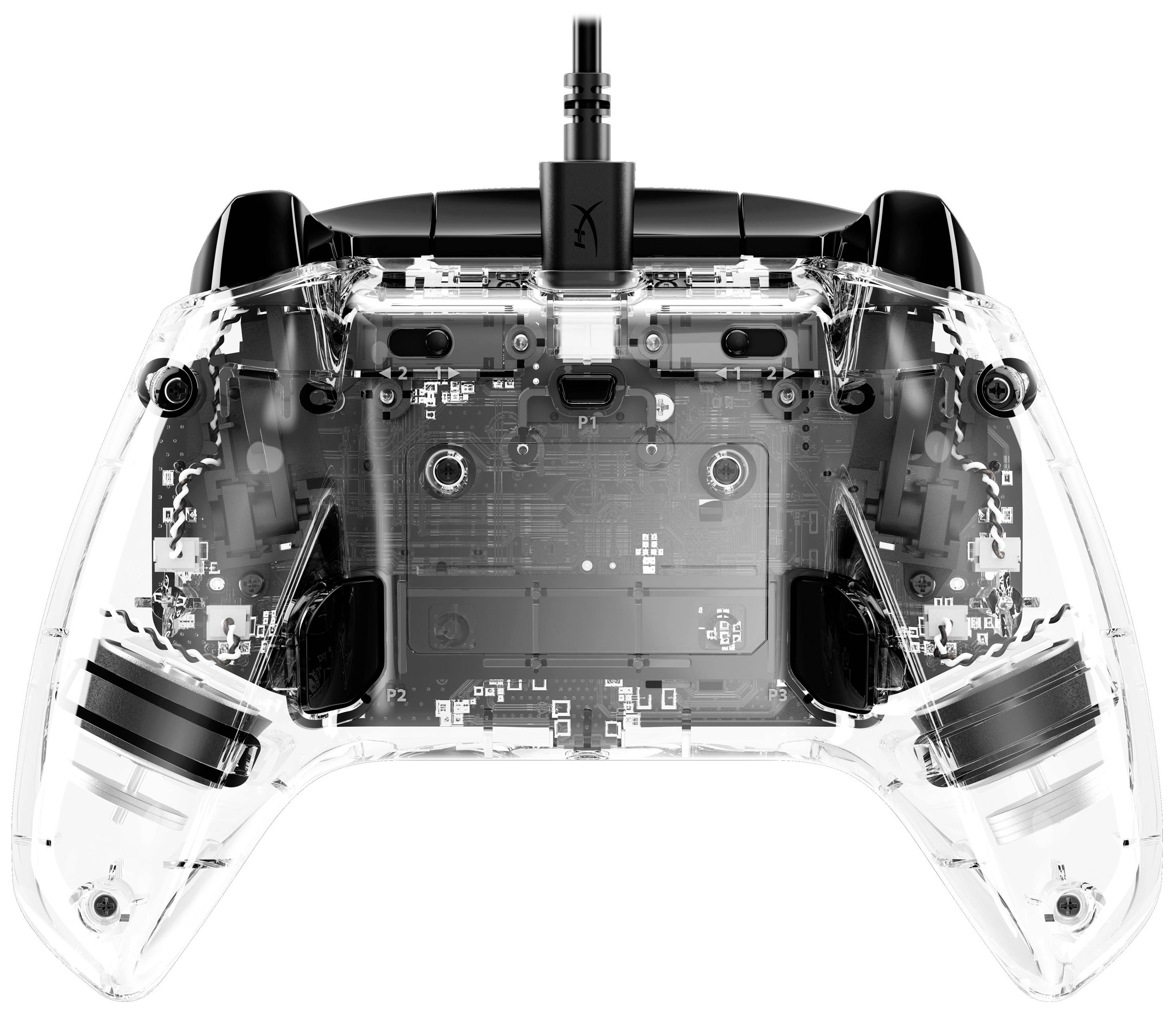 HyperX Clutch Gladiate RGB Gamepad PC, Xbox One, Xbox One S, Xbox Series S, Xbox Series X Transparent