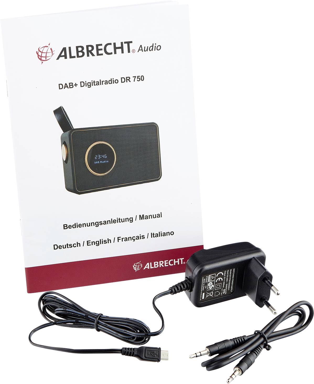 Albrecht DR 750 Desk radio DAB+, DAB, FM Black