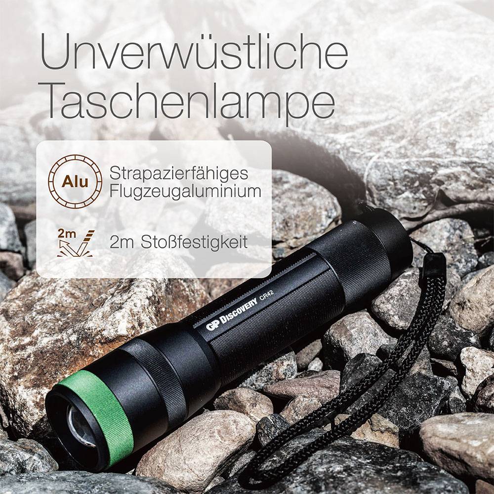 GP Discovery GPDISFLCR42BL193 Torch rechargeable 40 h 190 g