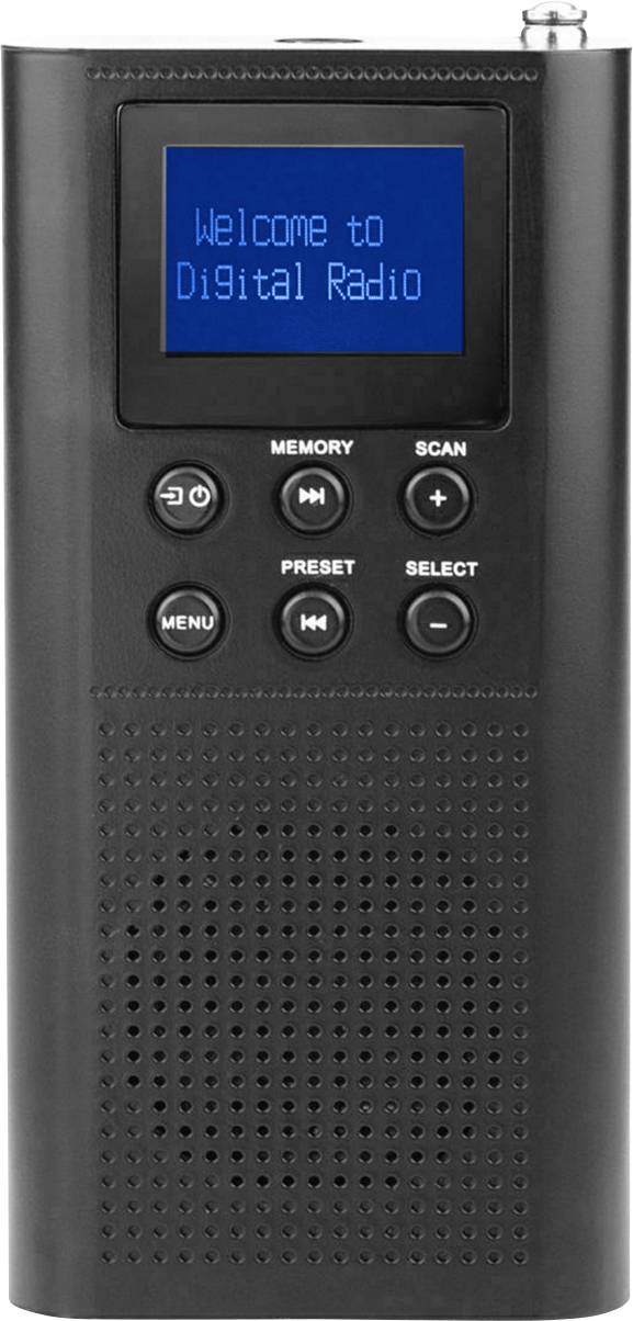 Roadstar TRA-70 Pocket radio DAB+, FM DAB+, FM Black