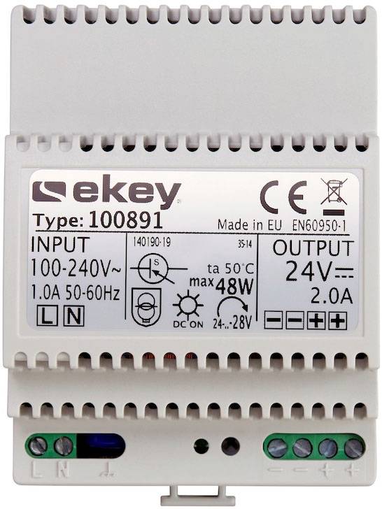 EKEY 100891 PSU DIN rail, DIN rail IP20