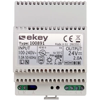 EKEY 100891 PSU DIN rail, DIN rail IP20 EKEY 100891 PSU DIN rail, DIN rail IP20