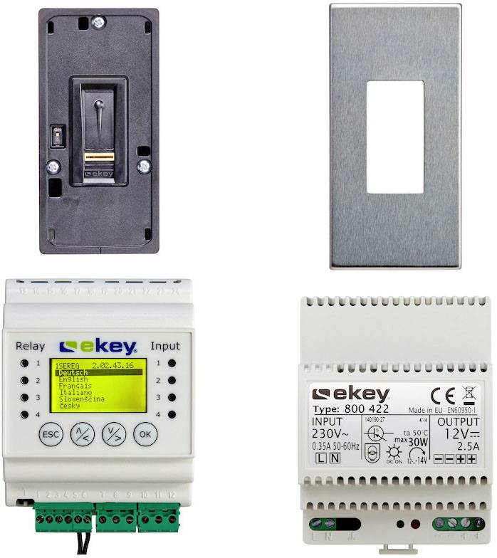 EKEY 101313 Fingerprint access system Flush mount, Wall