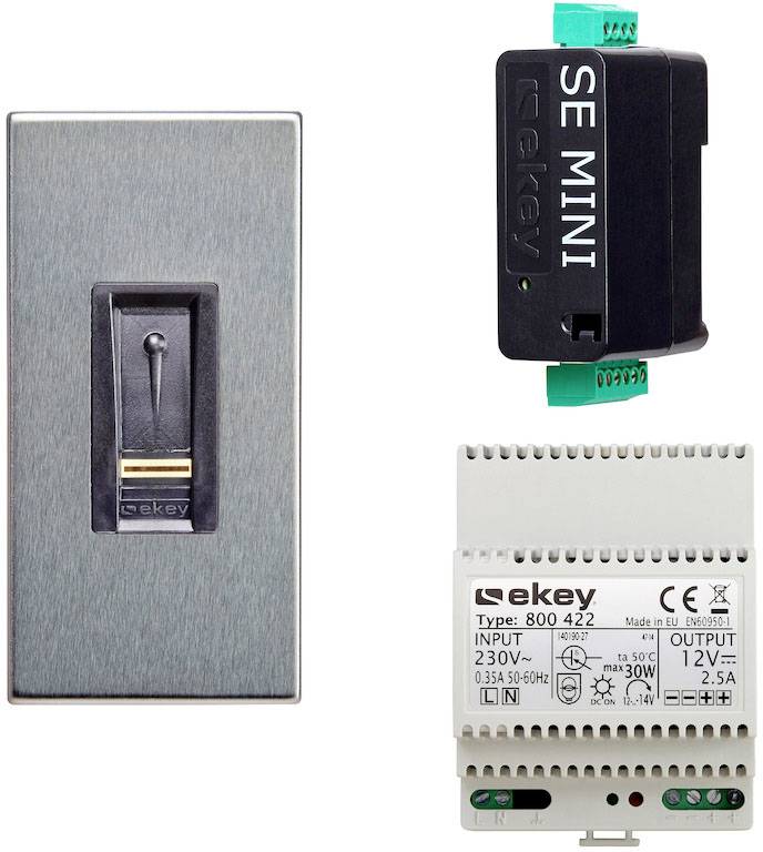 EKEY 101583 Fingerprint access system Flush mount, Wall Bluetooth support