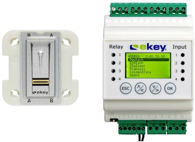 EKEY 101660 Fingerprint access system Wall, Chassis, DIN rail
