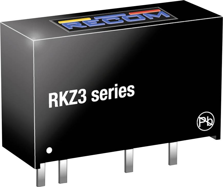 RECOM RKZ3-1205S DC/DC converter (print) 600 mA 3 W No. of outputs: 1 x Content 1 pc(s)