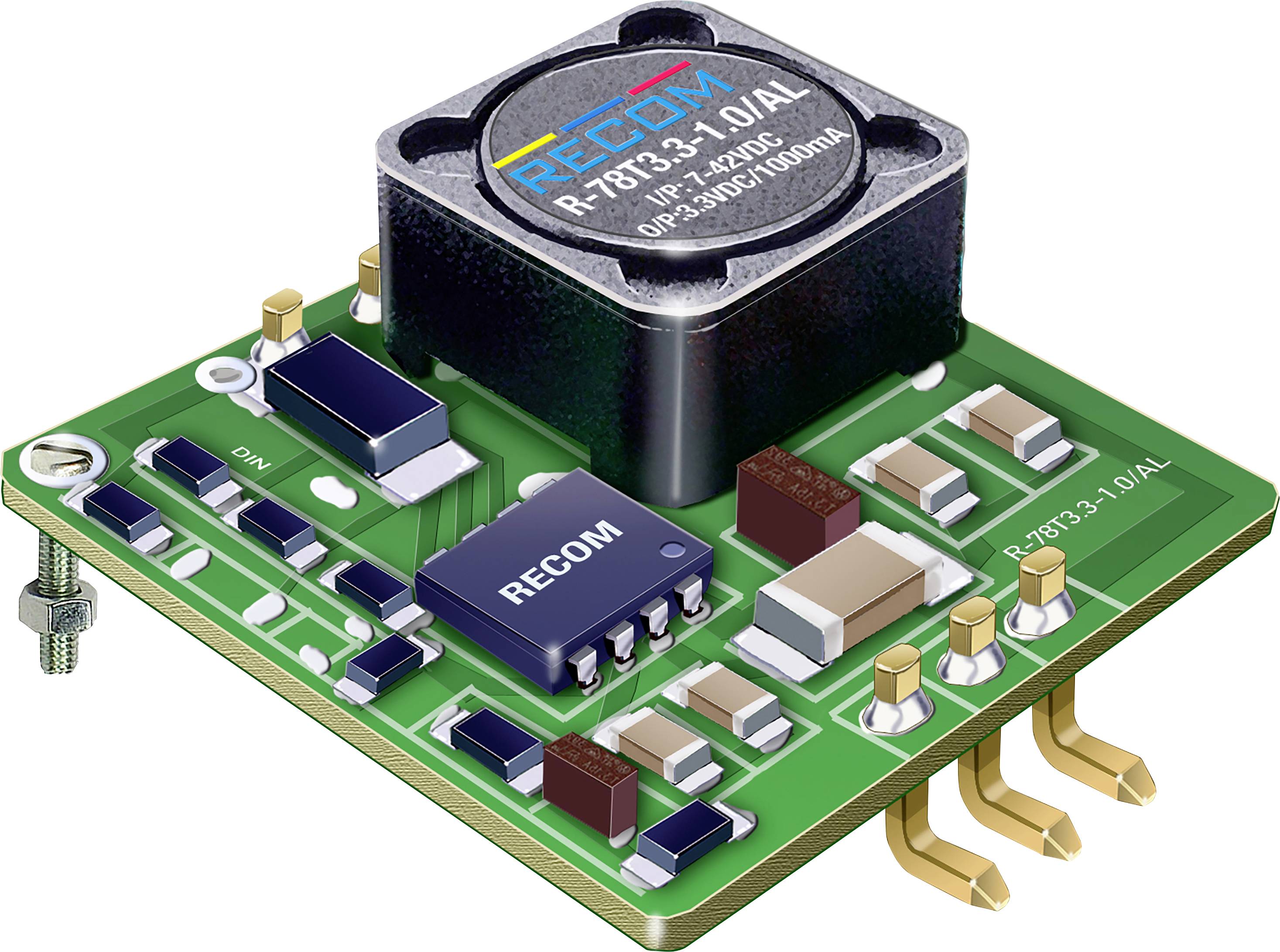 RECOM R-78T12-1.0/AL-R DC/DC converter 24 V DC 15 V DC 1 A No. of outputs: 1 x Content 1 pc(s)