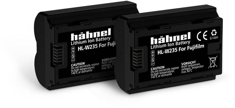 Hähnel Fototechnik HL-W235, 2er Camera battery replaces original battery (camera) NP-W235 7.2 V 2250 mAh