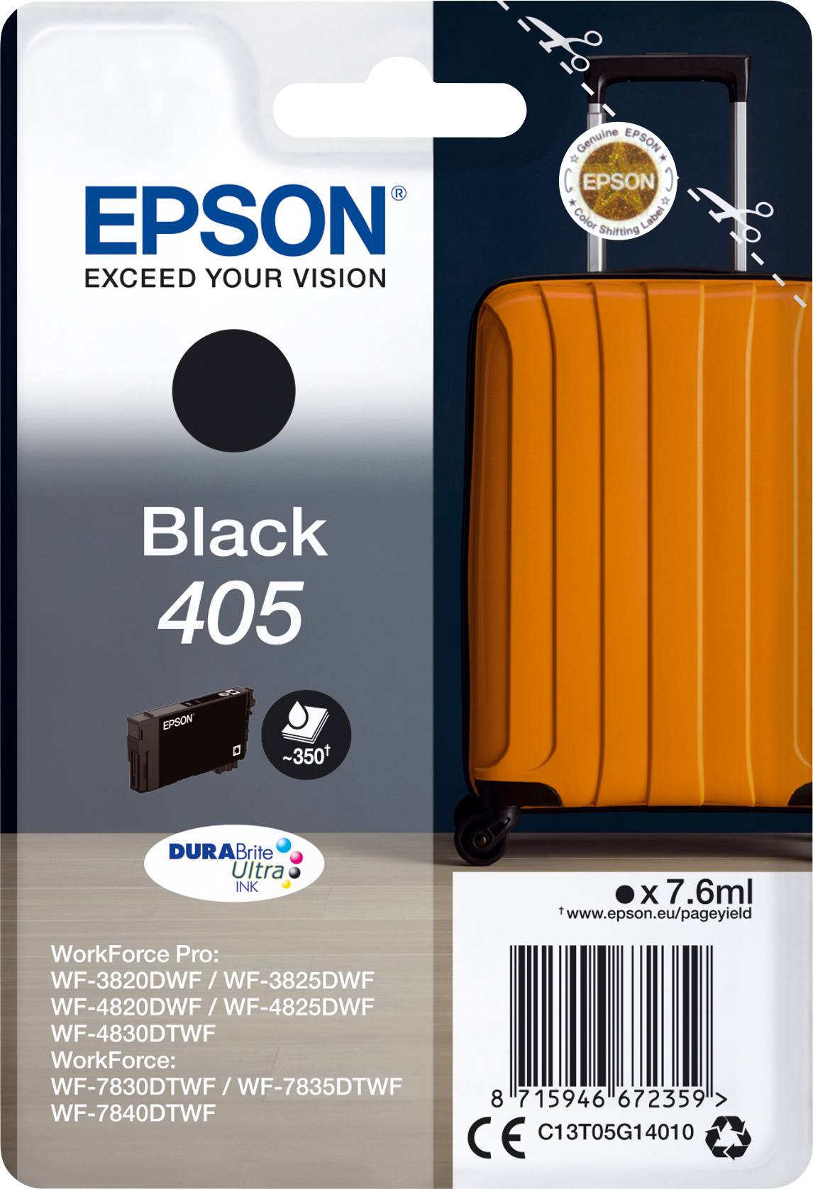 Epson Ink T05G1, 405 Original Black C13T05G14010