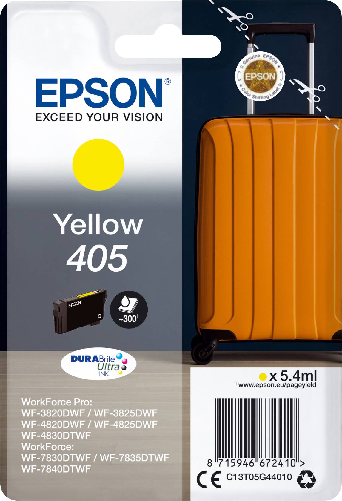 Epson Ink T05G4, 405 Original Yellow C13T05G44010