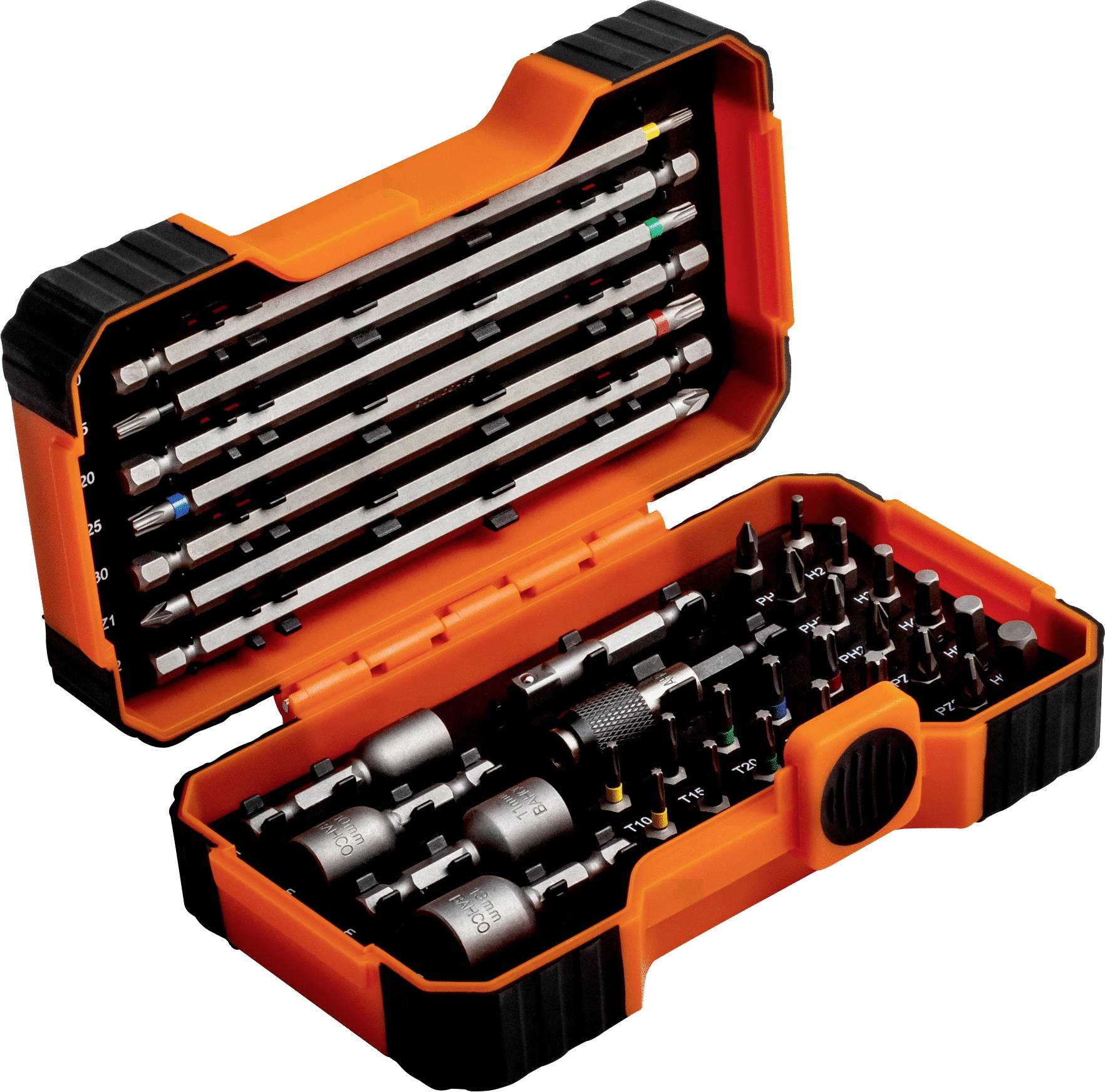 Bahco 59/S35BC Bit set 35-piece Slot, Phillips, Pozidriv, Allen, TX