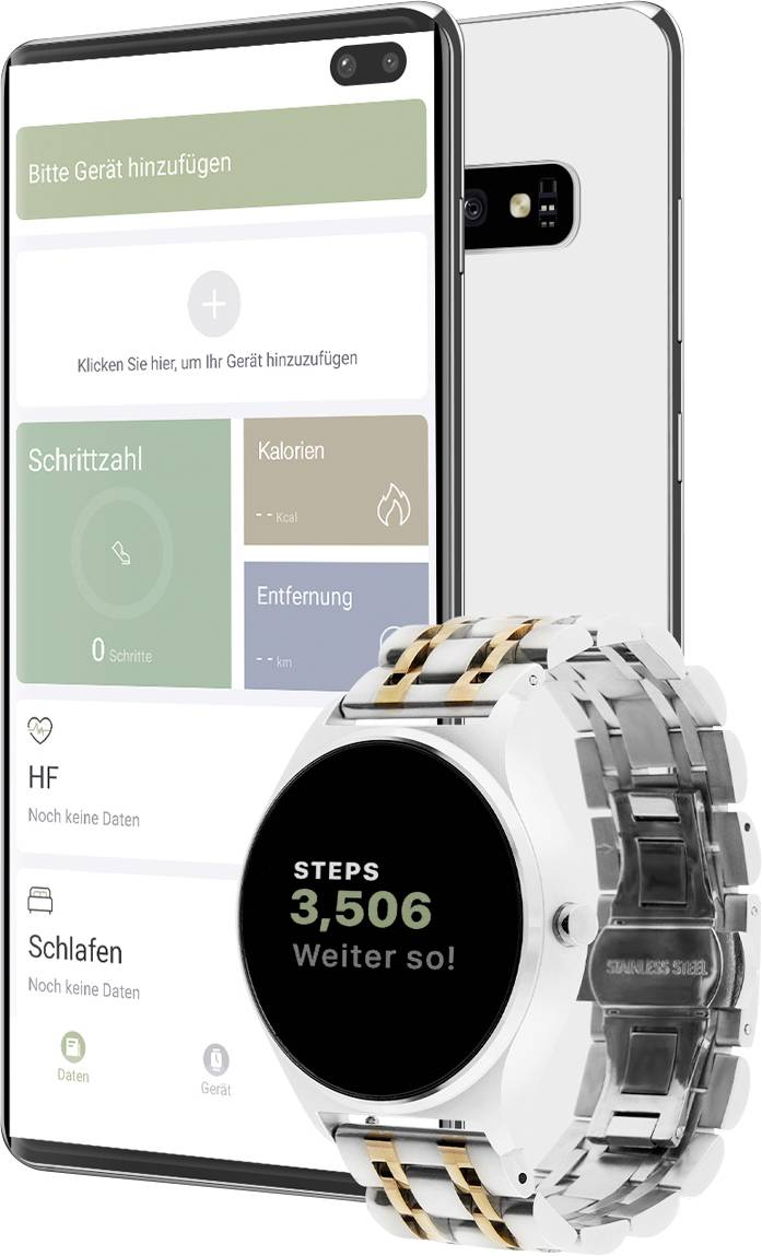 X-WATCH Joli XW PRO Smartwatch 45 mm Silver