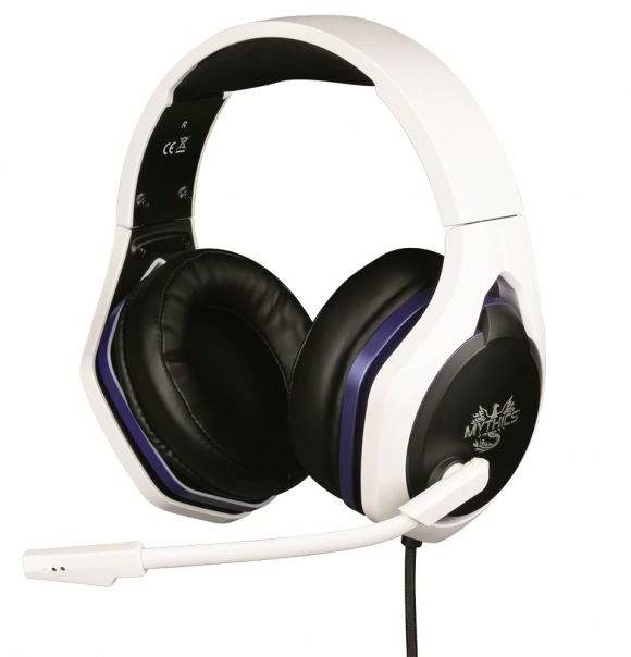 Konix HYPERION HEADSET PS5 Gaming On-ear headset Corded (1075100) Stereo Black/white Volume control