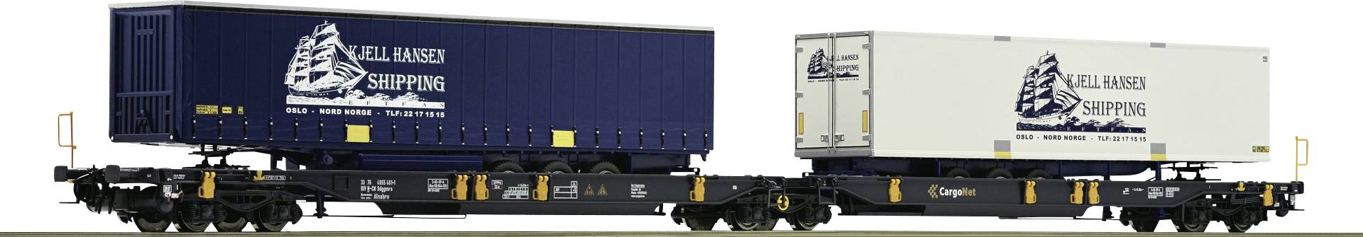Fleischmann 825012 N double pocket wagon of Cargonet