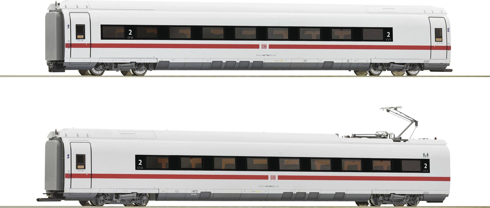 Roco 78097 H0 2er set intermediate wagon BR 407 of DB AG