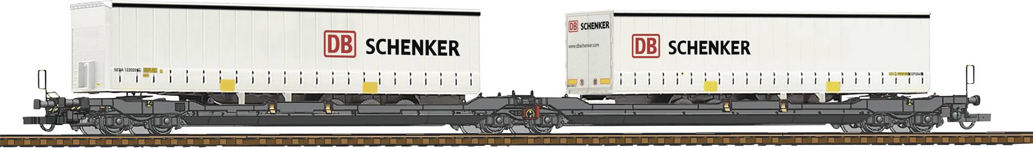 Roco 77390 H0 double pocket articulated wagon T3000e the combined traffic