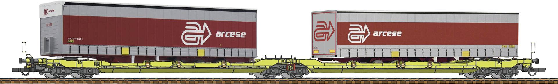 Roco 77391 H0 double pocket articulated wagon T3000e of GATX