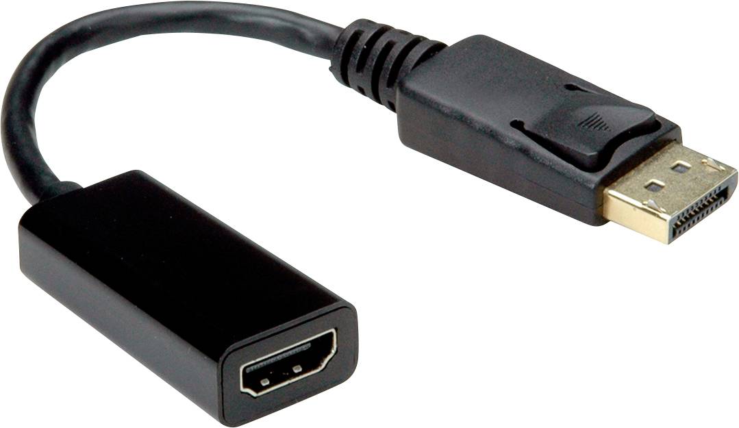 Value DisplayPort / HDMI Adapter cable DisplayPort plug, HDMI-A socket 0.15 m Black 12.99.3138 DisplayPort cable