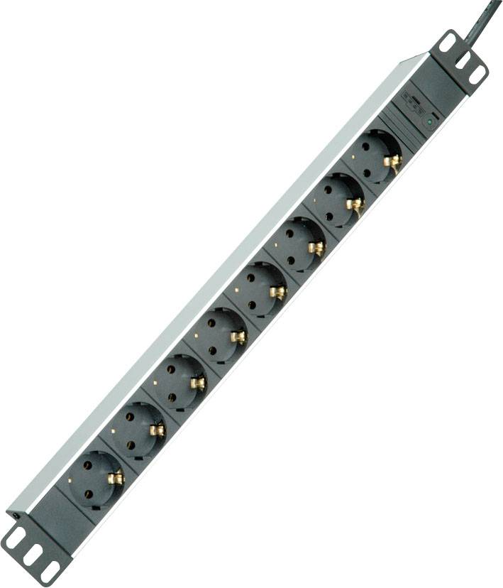 Roline 19.07.1622 19" power strip 8x Light grey C13 connector 1 pc(s)