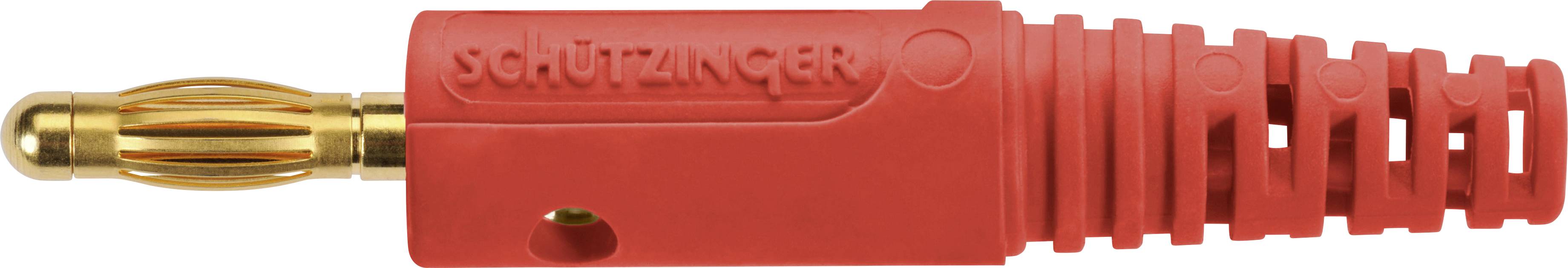 Schützinger DI FK 8 S Au / RT Spring-loaded plug Red 1 pc(s)