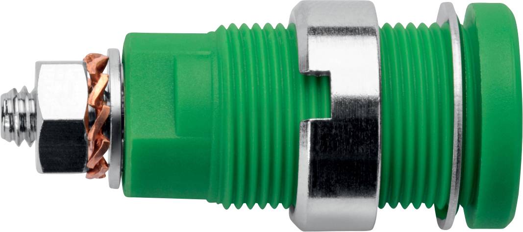 Schützinger DI SEB 6445 Ni / GN Safety socket Green