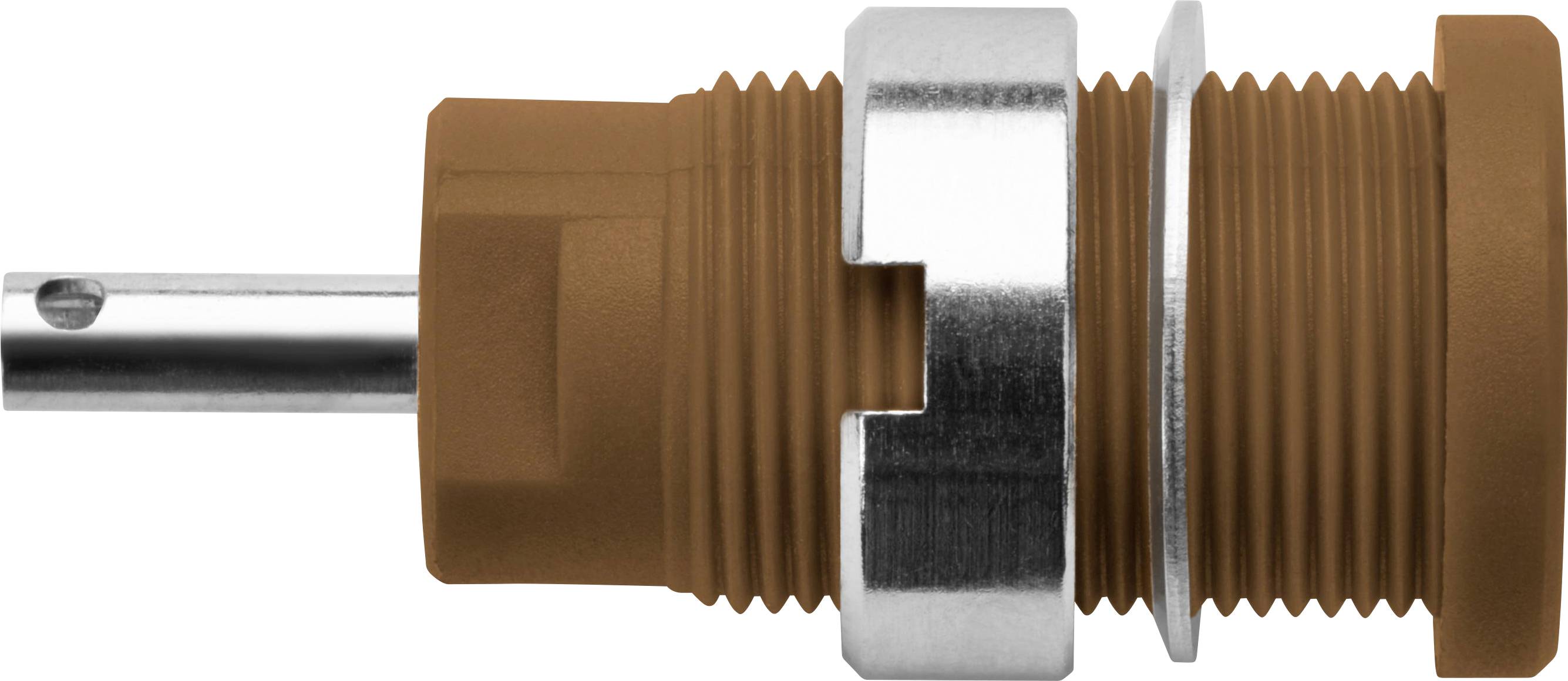 Schützinger DI SEB 6525 Ni / BR Safety socket Brown