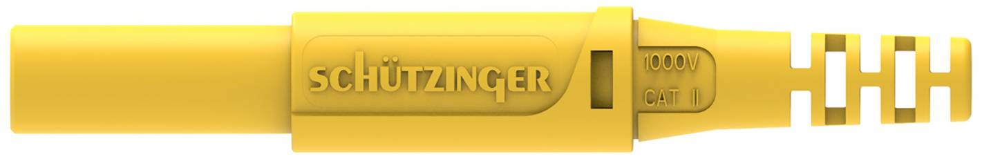 Schützinger DI SFK 30 S Ni / OK / GE Spring-loaded safety plug Yellow 1 pc(s)