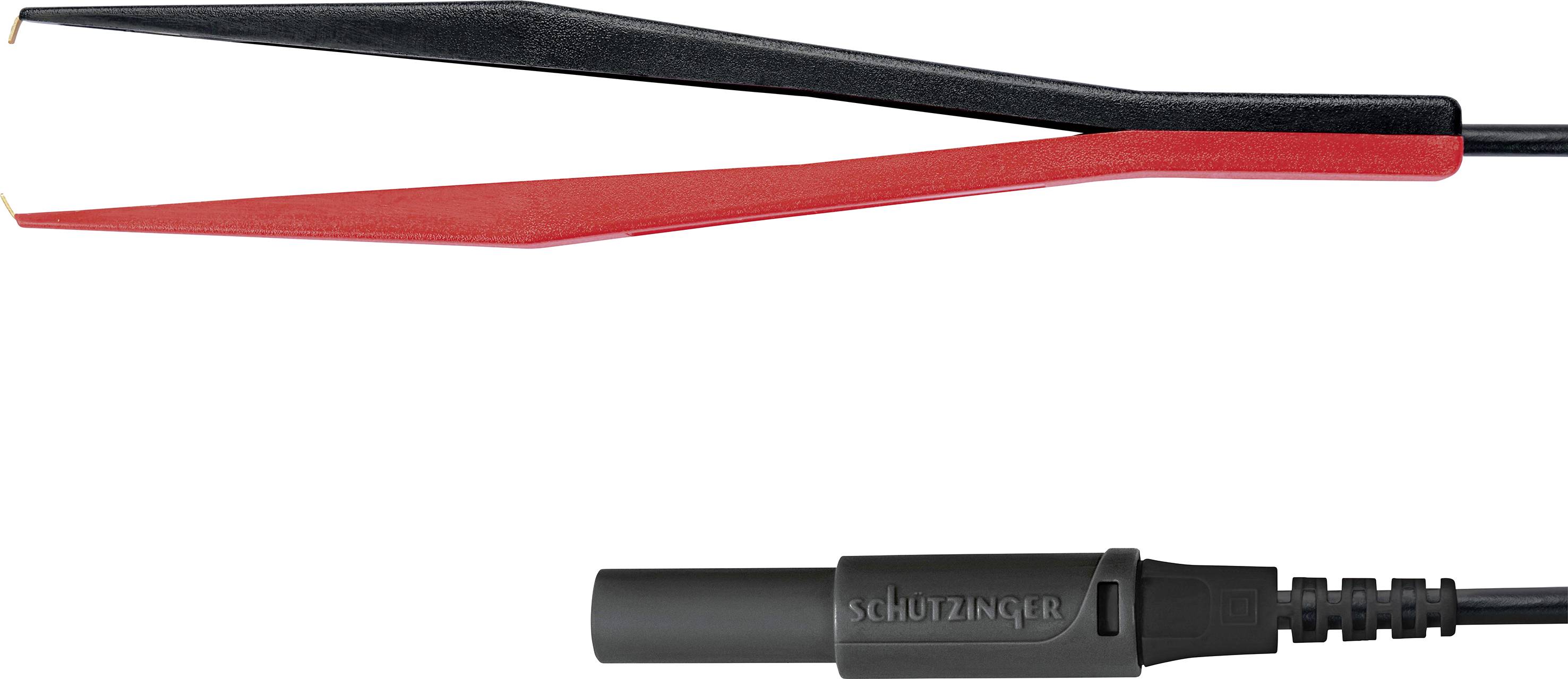 Schützinger KML 7848 Au / PZ / 150 / SW Test lead 4 mm plug Kelvin clip Black 1 pc(s)