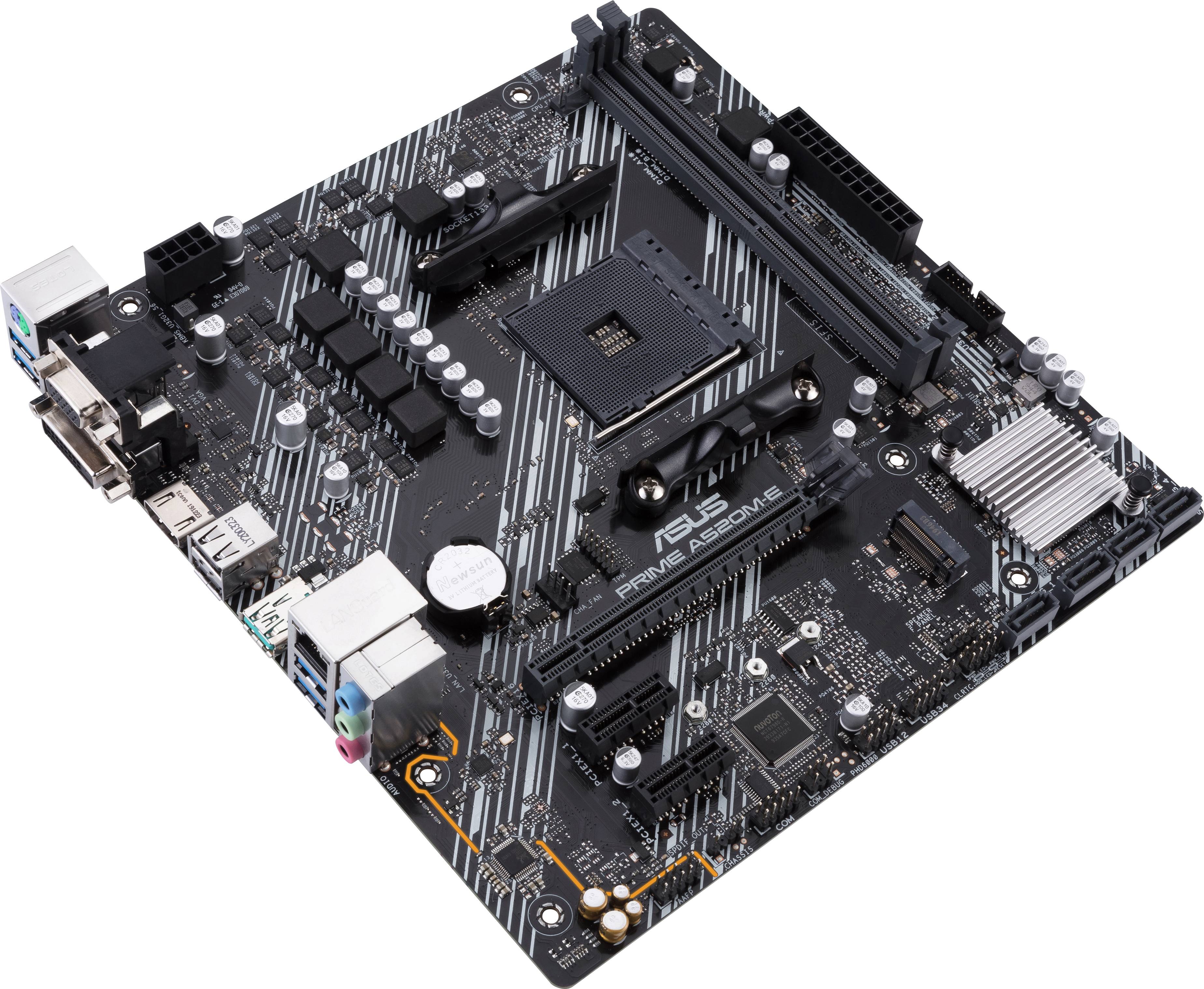 Asus PRIME A520M-E Motherboard PC base AMD AM4 Form factor Micro-ATX