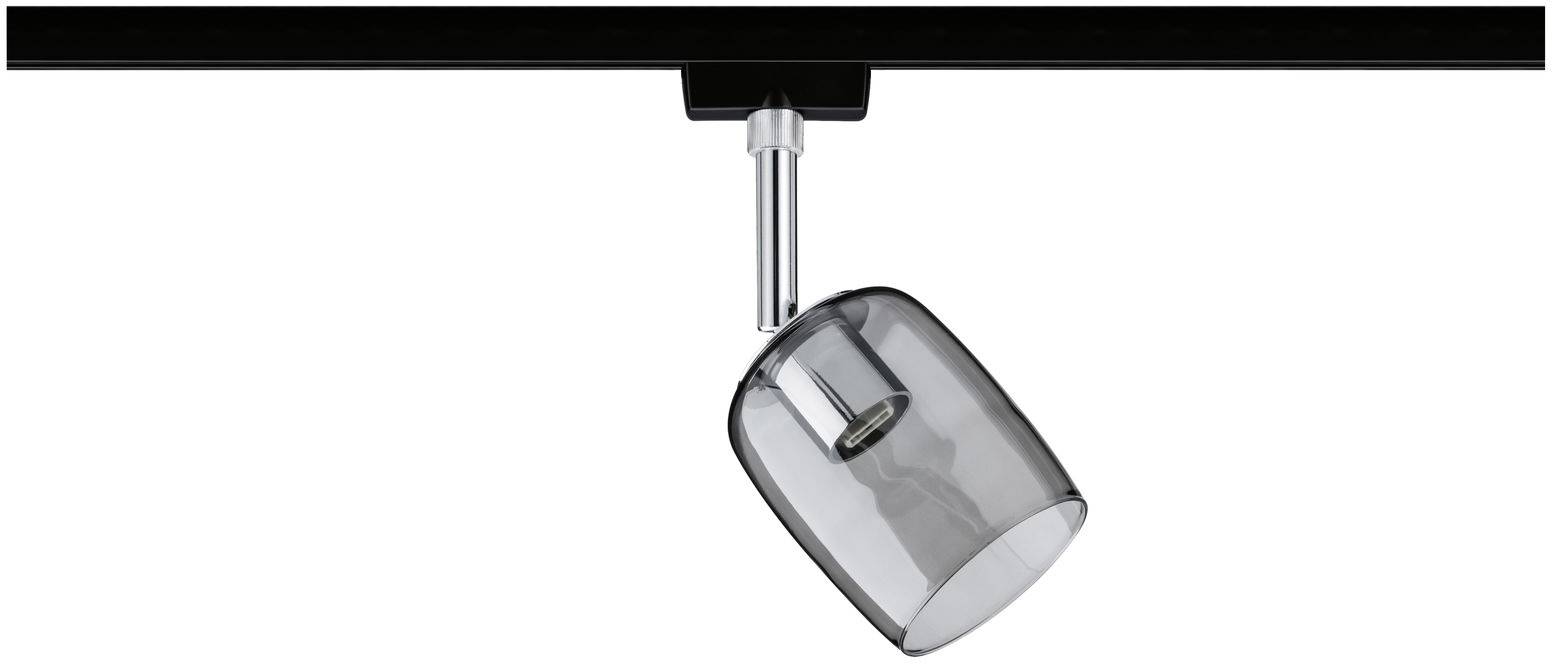 Paulmann Blossom Ceiling floodlight URail G9 Black (matt), Smoked glass