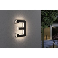 Paulmann 79844 Solar-powered illuminated house numbers 0.20 W Warm white Black Paulmann 79844 Solar-powered illuminated house numbers 0.20 W Warm white Black