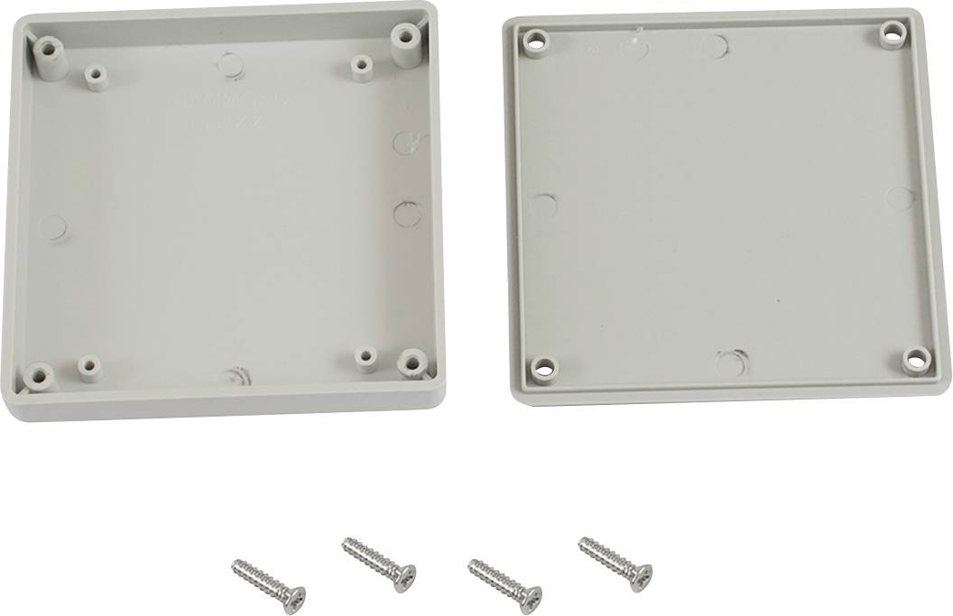 Hammond Electronics 1551XXGY Universal enclosure 80 x 80 x 15 Acrylonitrile butadiene styrene Grey 1 pc(s)