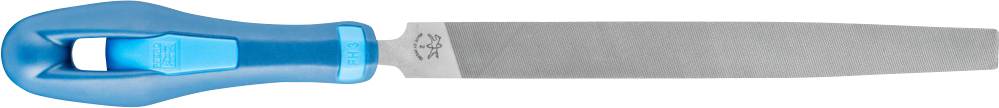 PFERD 11216157 Workshop file flat-tip cut 2 incl. ergonomic file handle, universal for roughing and finishing Length 150 mm