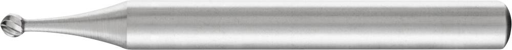 Cylindrical, metallic milling head with a smooth tip, suitable for precision machining in industry.