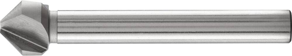 Metal drill with a conical head and cylindrical shaft, for precise drilling of openings.