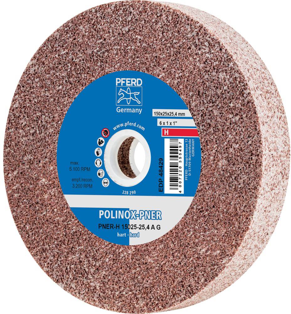 PFERD 44691061 HORSE POLINOX Compact grinding wheel 150 x 25.4 mm Corundum A coarse Hard design 150 mm 1 pc(s)