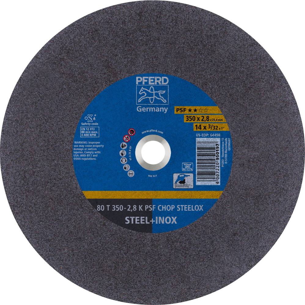 PFERD TOOLS PSF CHOP STEELOX 69690001 Cutting disc (straight) 350 mm 5 pc(s) Stainless steel, Steel