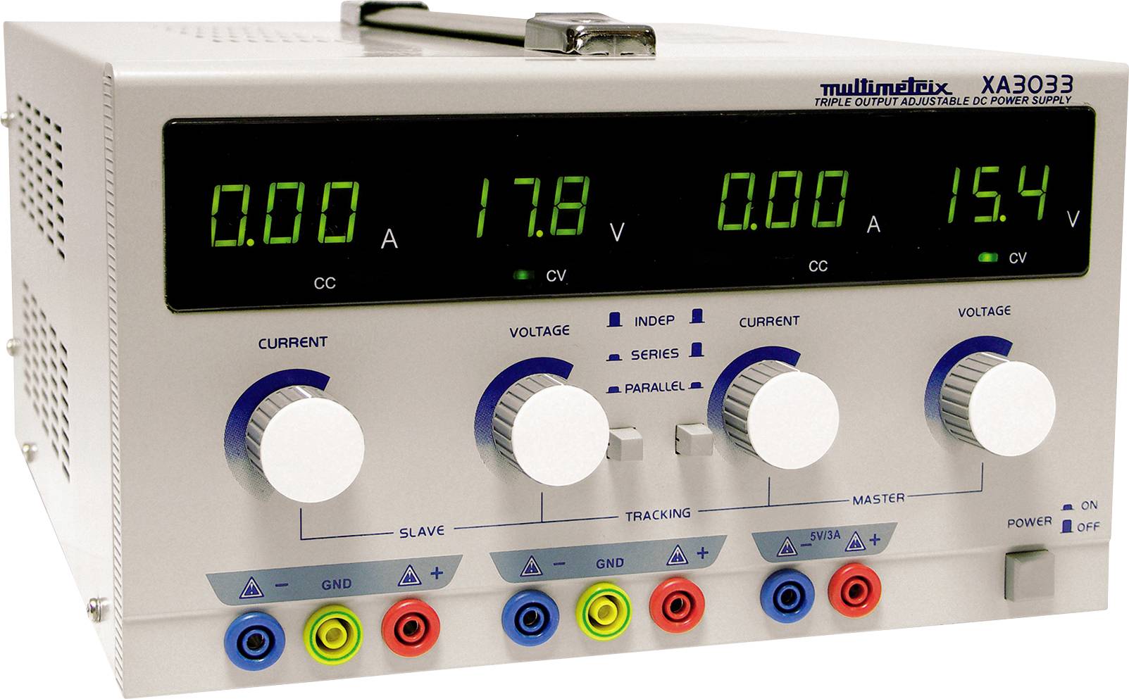 Multimetrix XA 3033 Bench PSU (adjustable voltage) 0 - 30 V 0 mA - 3 A No. of outputs 3 x