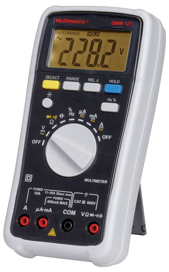 Multimetrix DMM 121 Handheld multimeter Digital CAT III 600 V Display (counts): 4000