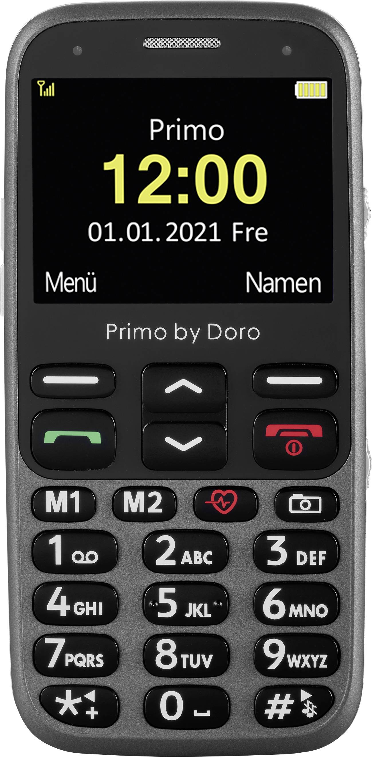 Primo by DORO 368 Big button mobile phone Panic button Graphite