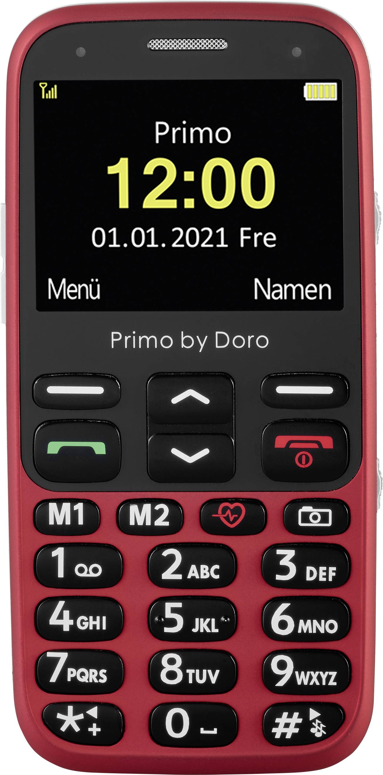 Primo by DORO 368 Big button mobile phone Panic button Red