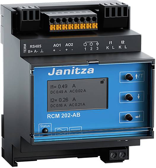 Janitza RCM 202-AB Digital rail-mount meter