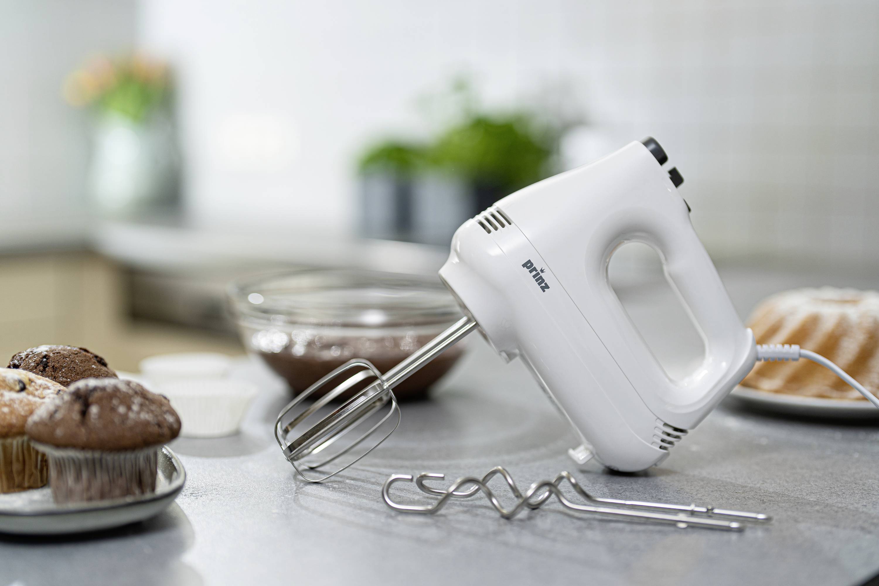 Prinz PZ-HM1 Hand-held mixer 200 W White