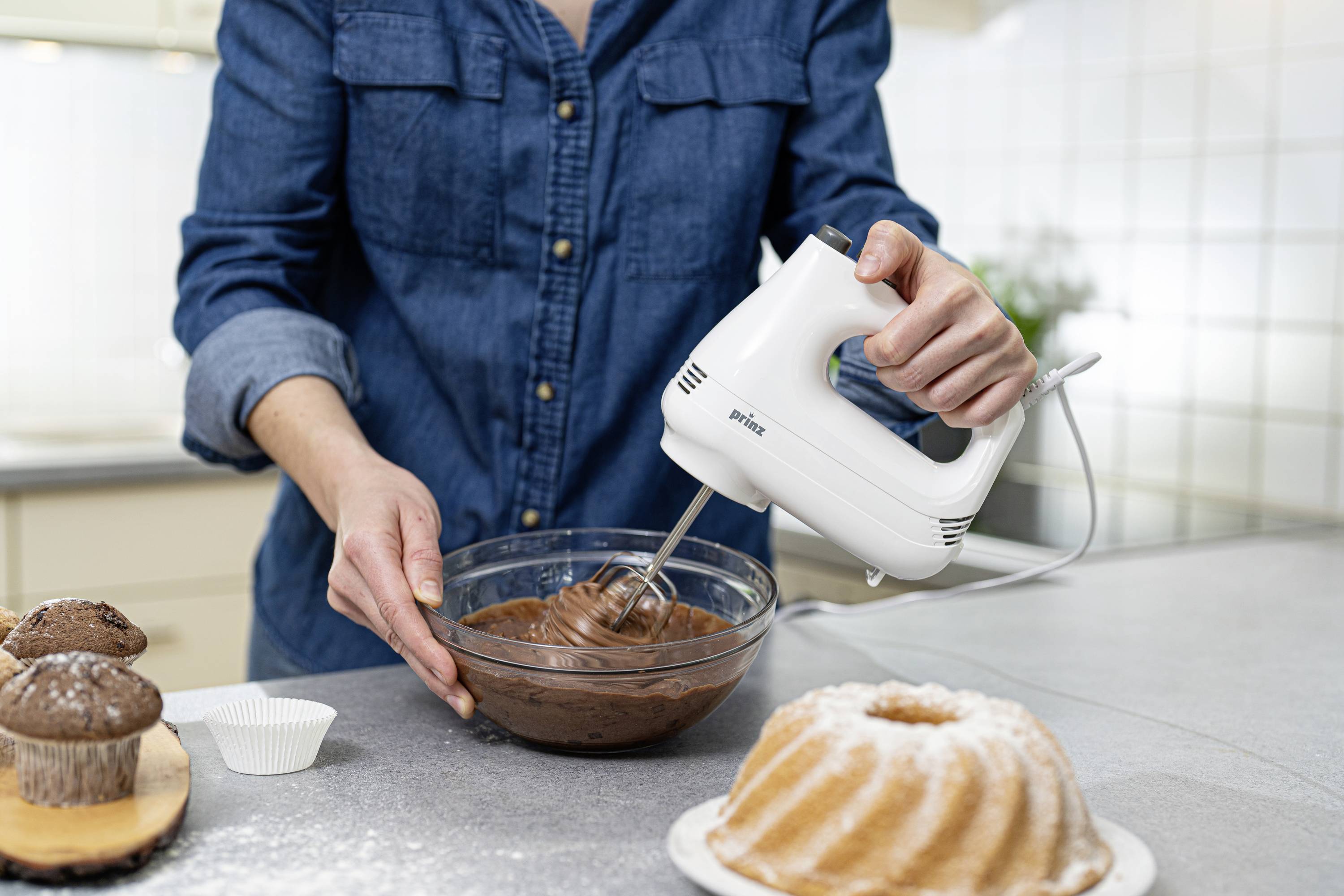 Prinz PZ-HM1 Hand-held mixer 200 W White