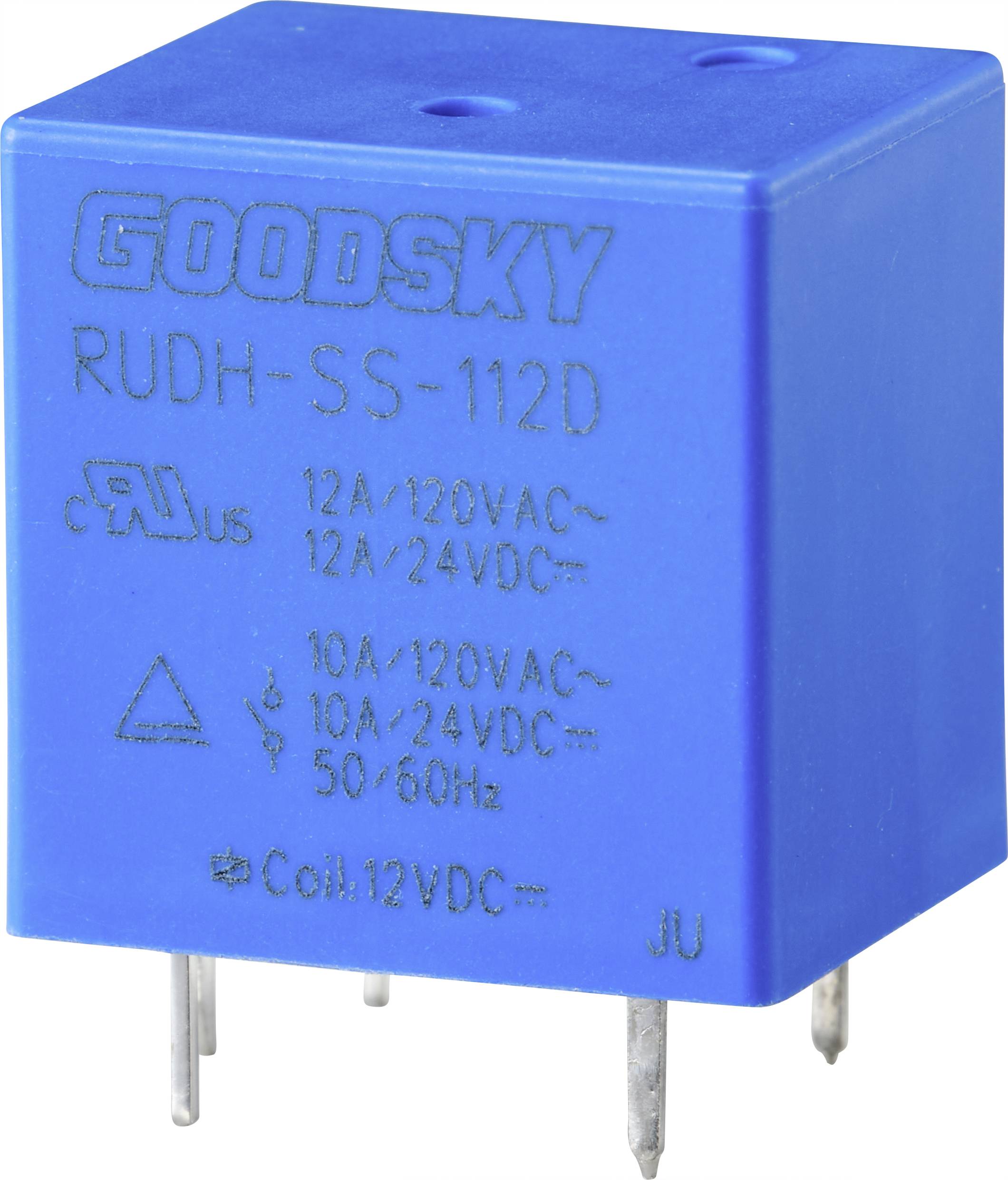 GoodSky RUDH-SS-112D PCB relay 12 V DC 12 A 1 change-over Tray