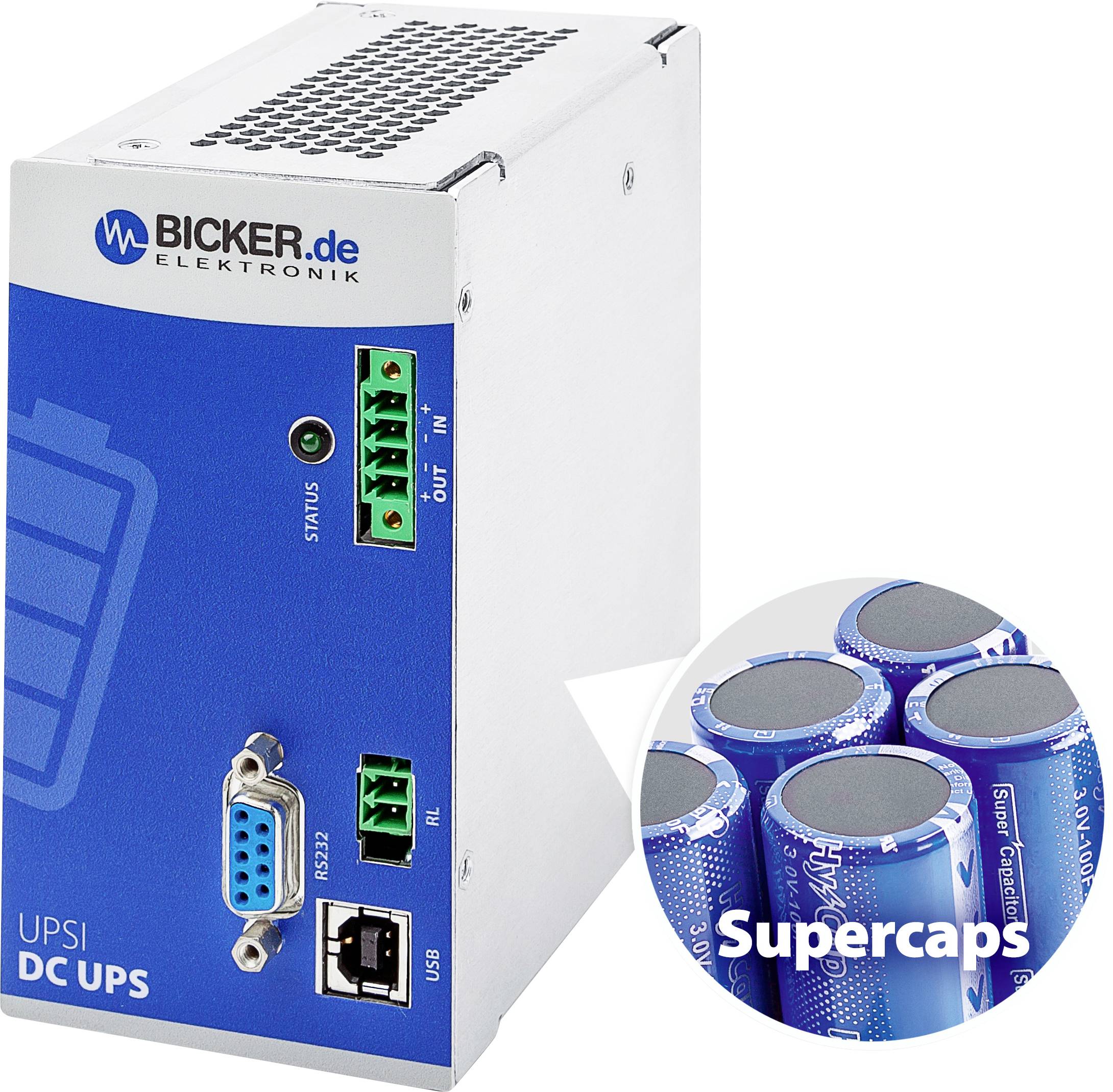 Bicker Elektronik UPSI-2406DP2 Rail-mount UPS (DIN)