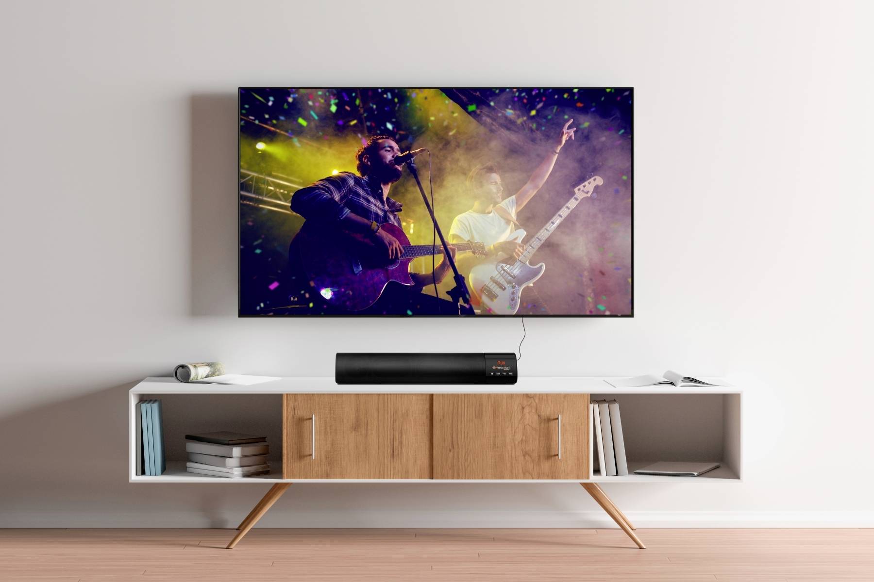 Music Man BT-X54 Soundbar, Portable speaker Black Bluetooth, USB